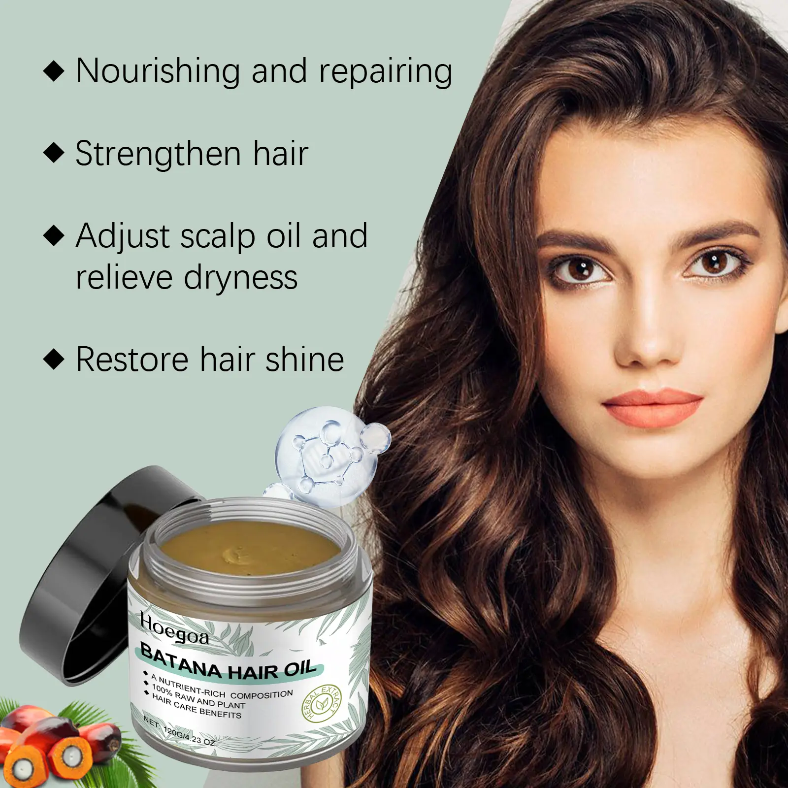 Hair Growth Batana Oil Promotes Hair Growth Batana Oil, Promotes Thick Hair For Men And Women Hair Growth Oil,120g