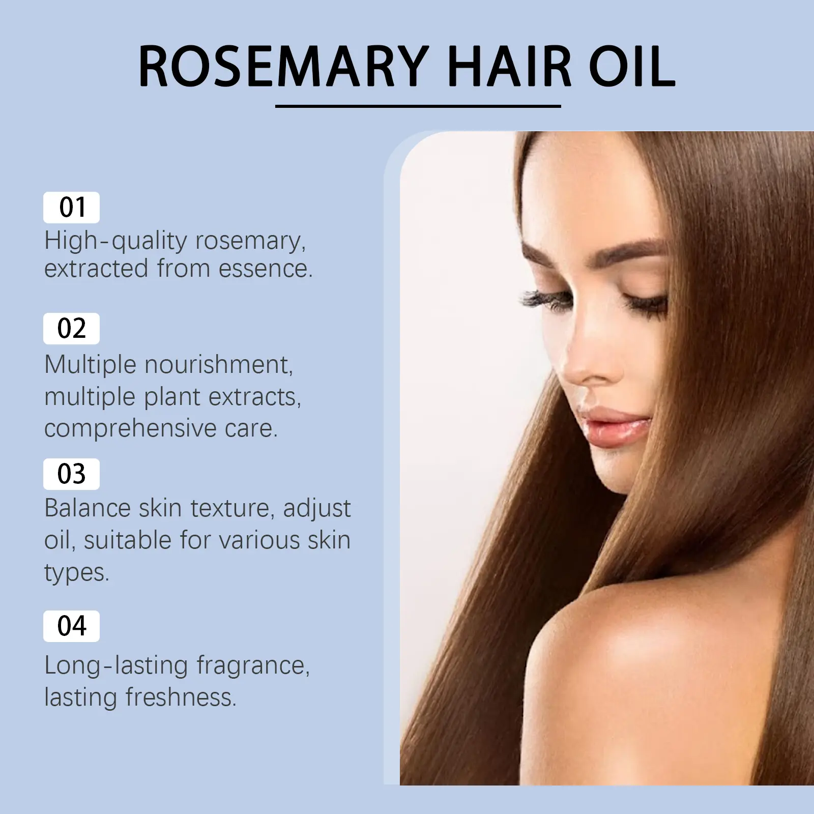 Rosemaries Oil For Hair Growth Infused,Hair Strenghtening Treatmenting,Nourishing Volumizing,With Jojoba Oil Castor Oil 100ml