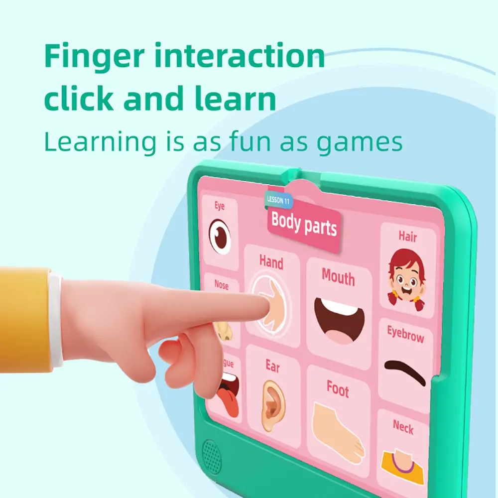 Large Size Insert Card Point Reader, Cognitive Early Education Educational Toy, Learning Reading Machine English Cognitive Cards
