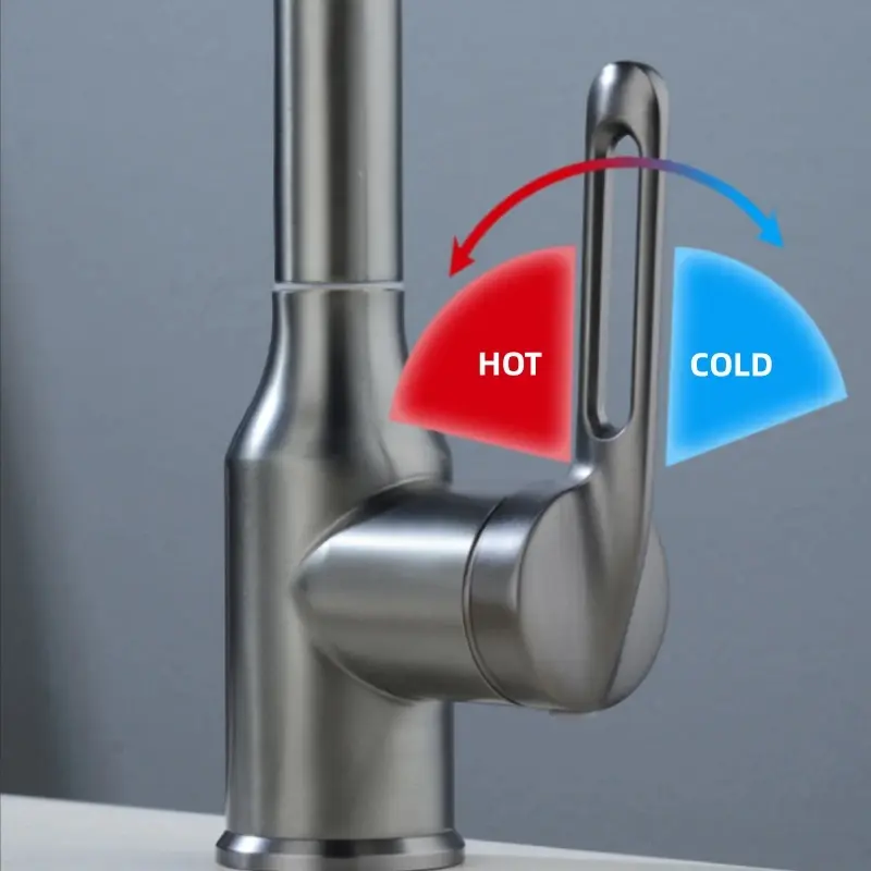 Multi Functional Waterfall Basin Faucet 4 Water Outlet Mode Spray Faucet 360°Rotation,Hot Cold Water Sink Mixer Tap For Bathroom