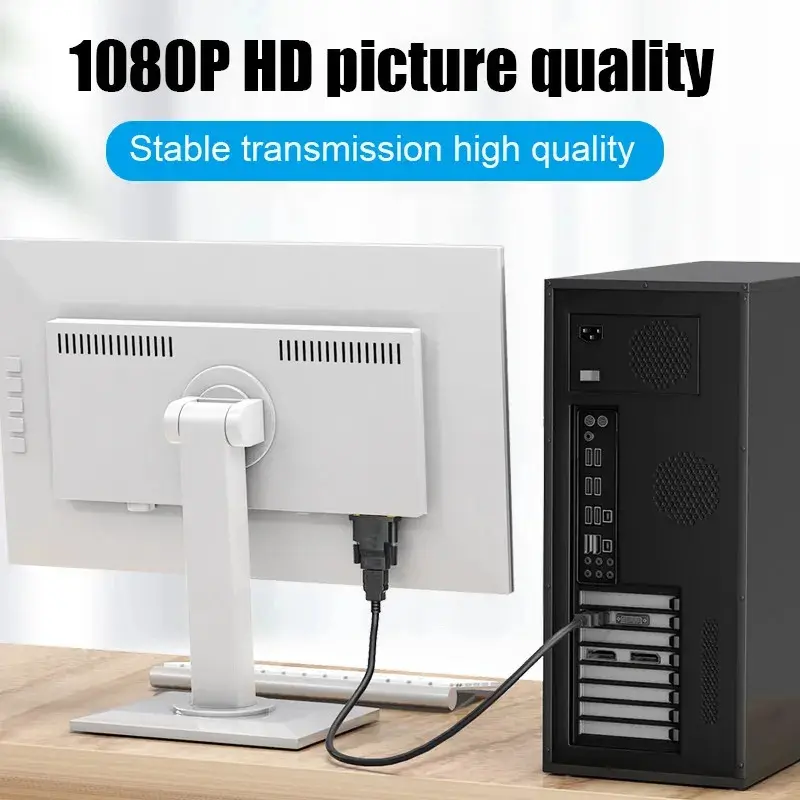 1080P DVI to HDMI-Compatible Cable Adapter DVI Male to Female Bi-directional Connector Converter for PS3 Projector Laptop TV Box