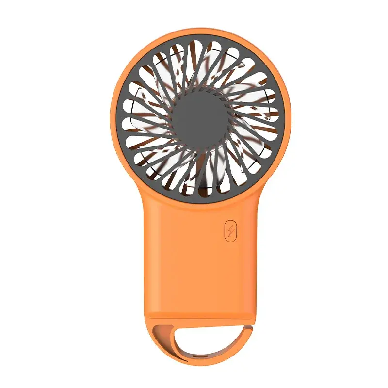 Electric Mini Fan 3 Wind Speed Portable Pocket Fan For Travel Indoor Outdoor Usb Desktop Rechargeable Handheld Fan with Hook
