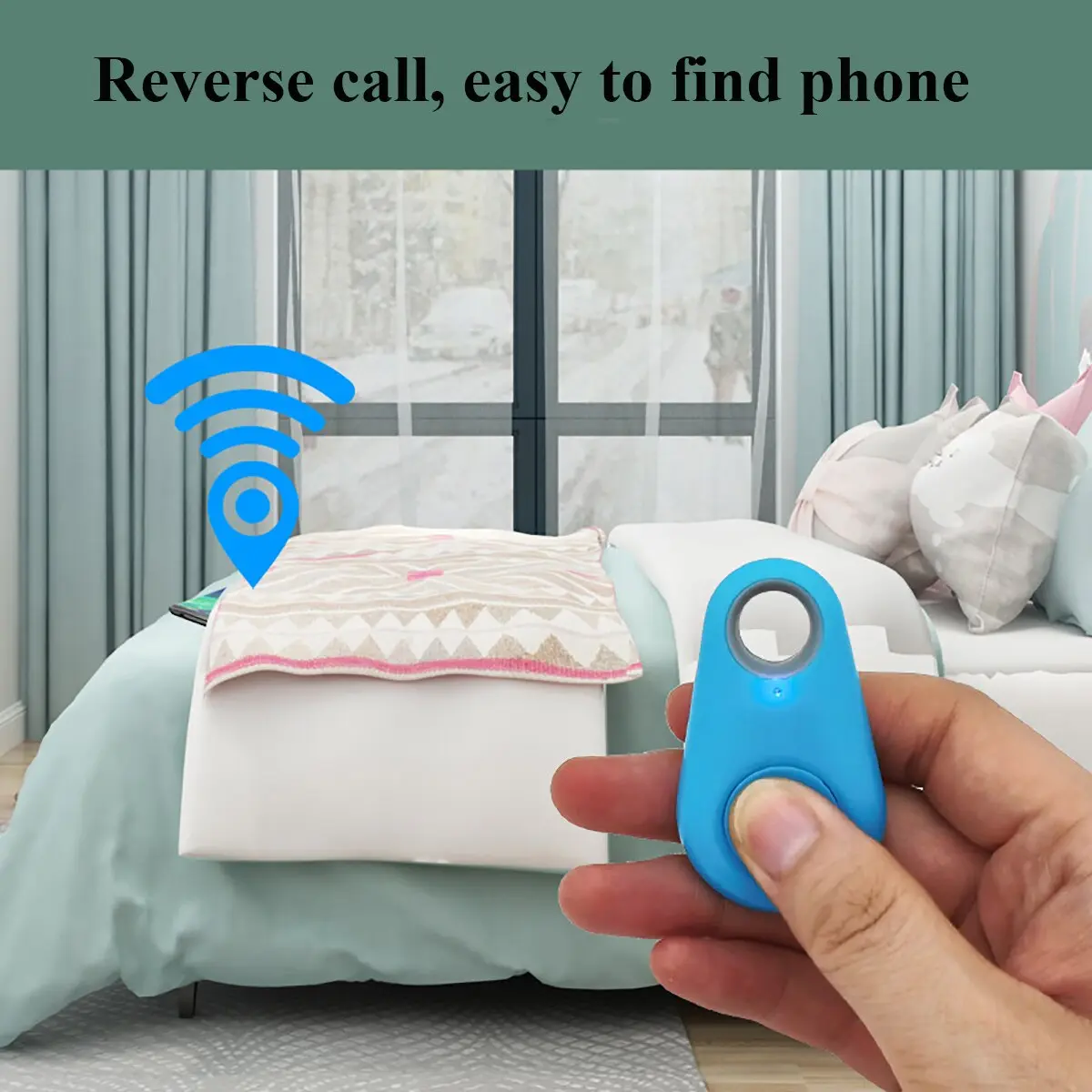 Mini Fashion Smart Dog Pets Bluetooth 4.0 GPS Tracker Anti Lost Alarm Tag Wireless Child Bag Wallet Key Finder Locator
