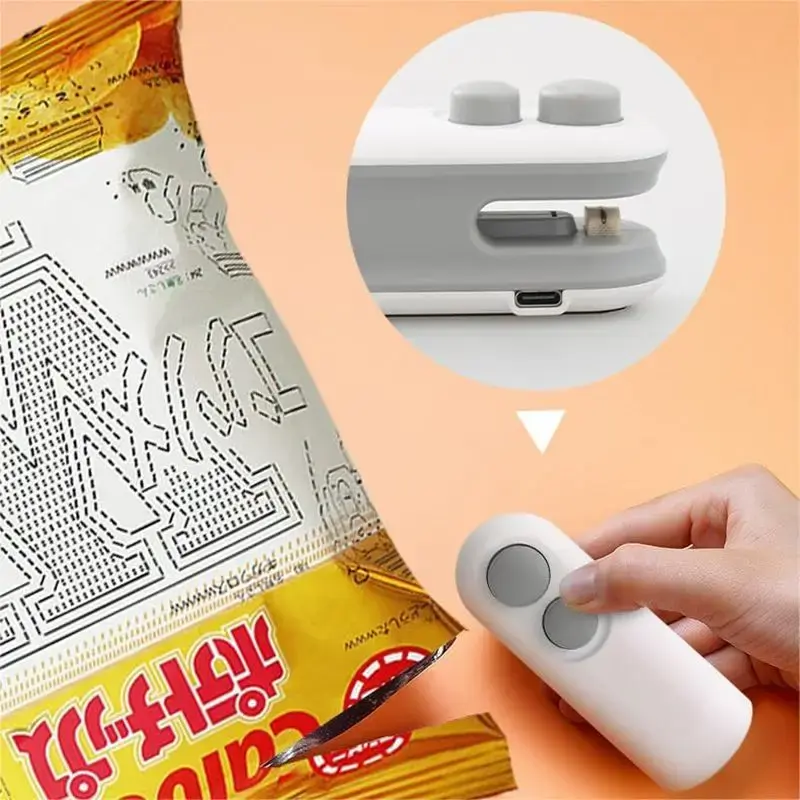 Vacuum Bag Sealing Machine Plastic Package Sealer Bags Clip Bag Handheld Sealer Food Packaging Heat Sealer For Home