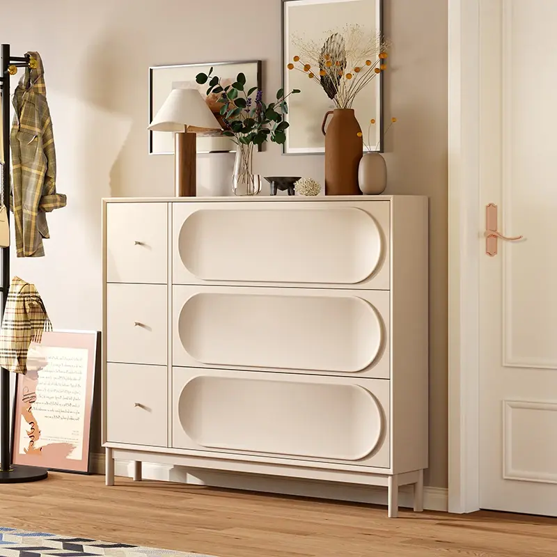 Beutiful Tall White Shoe Cabinet Wood Design Display Narrow Hotel Shoe Rack Wooden Luxury Modern Schoenen Kast Home Furniture