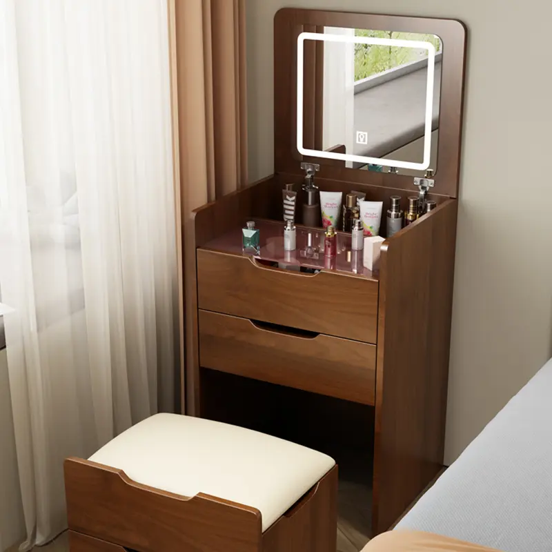 Storage Organizer Dressing Table White Mobile Stool Essentials Dressing Table Wood Bedroom Mesa Maquillaje Home Furniture