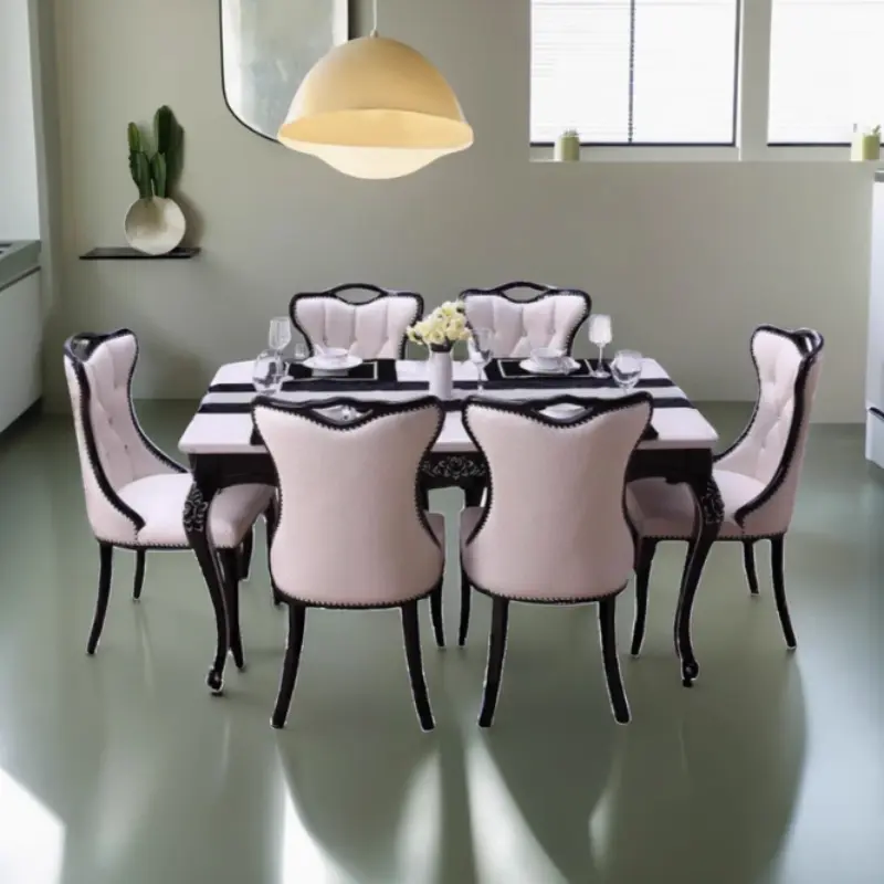 Design Black Dining Tables Square Restaurant House Modern Luxury Dining Tables Kitchen Salon Stoly Do Jadalni Furniture Home