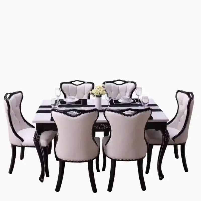 Design Black Dining Tables Square Restaurant House Modern Luxury Dining Tables Kitchen Salon Stoly Do Jadalni Furniture Home