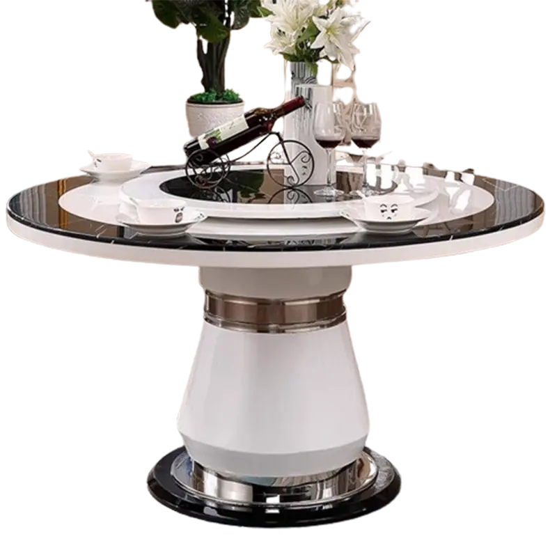 Italian Design Dining Tables Party Waterproof Salon Round Dining Tables Luxury Breakfast White Table A Manger Furniture Home