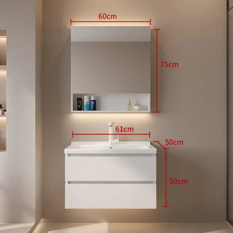 Modern Organizer Bathroom Vanity Cabinet Sink White Toilet Storage Cabinet Display Makeup Salle De Bain Armoire Home Furniture