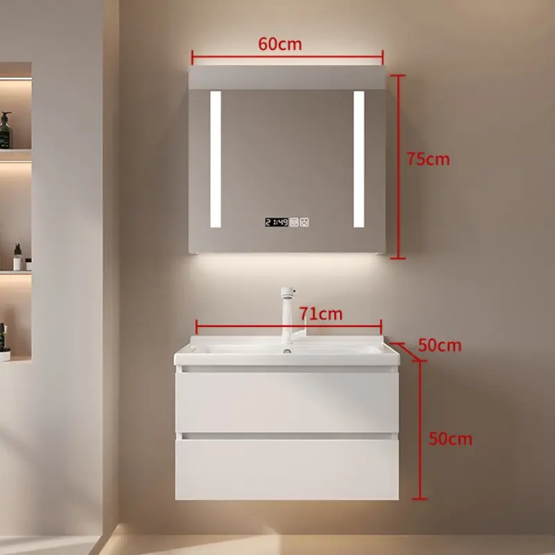 Modern Organizer Bathroom Vanity Cabinet Sink White Toilet Storage Cabinet Display Makeup Salle De Bain Armoire Home Furniture