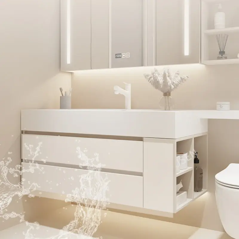 Modern Organizer Bathroom Cabinet Vanity Sets Makeup Display Cabinet Space Saving Armoire De Salle De Bain Home Furniture