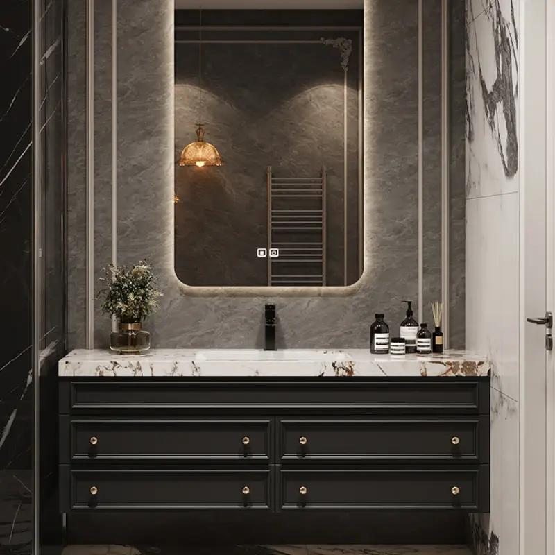 Luxury Organizer Vanity Bathroom Cabinet Sets Mirror Display Storage Cabinet Drawers Toilet Armoir Salle De Bain Home Furniture
