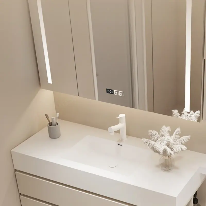 Modern Organizer Bathroom Cabinet Vanity Sets Makeup Display Cabinet Space Saving Armoire De Salle De Bain Home Furniture