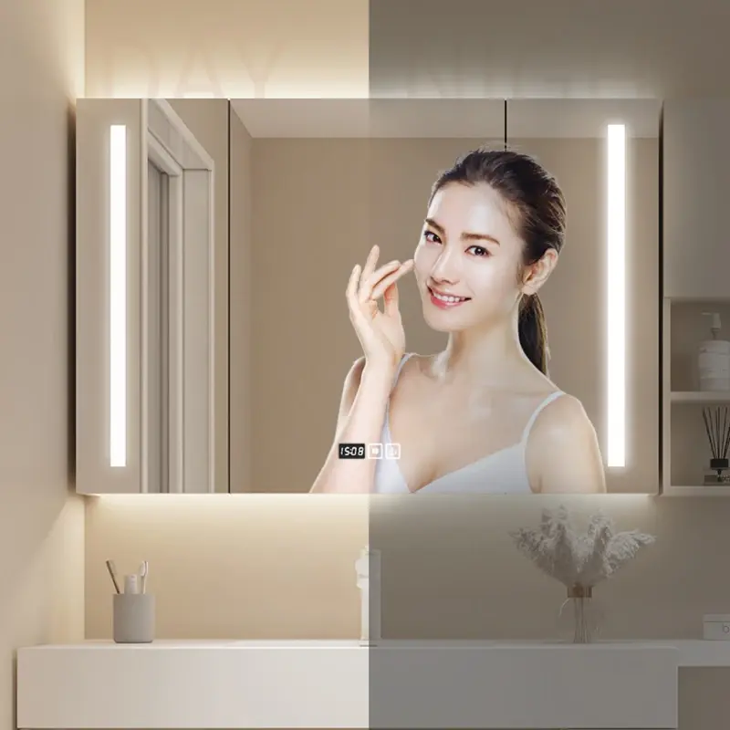 Modern Organizer Bathroom Cabinet Vanity Sets Makeup Display Cabinet Space Saving Armoire De Salle De Bain Home Furniture