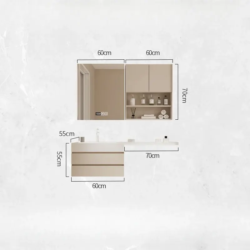 Modern Organizer Bathroom Cabinet Vanity Sets Makeup Display Cabinet Space Saving Armoire De Salle De Bain Home Furniture