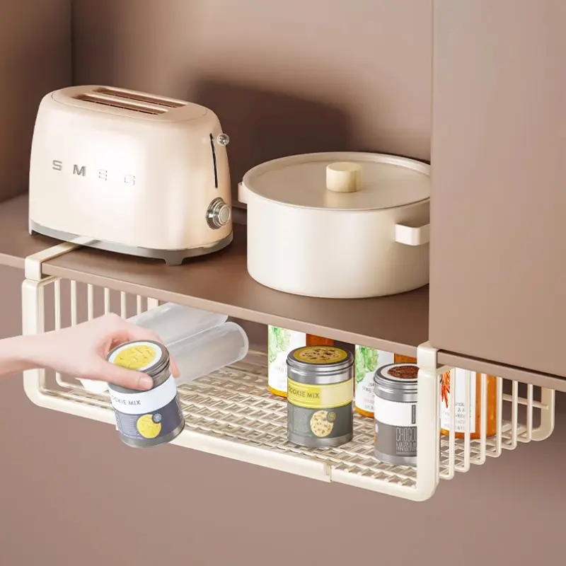 Multi-Functional Kitchen Rack No Drill Installation Space Saving Drying Rack Hanging Expandable For Utensils And Cookware