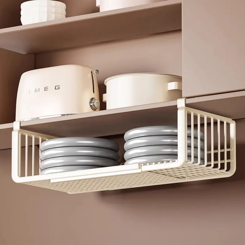 Multi-Functional Kitchen Rack No Drill Installation Space Saving Drying Rack Hanging Expandable For Utensils And Cookware