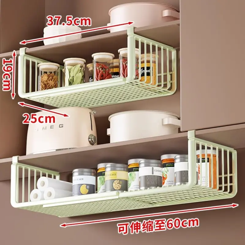 Multi-Functional Kitchen Rack No Drill Installation Space Saving Drying Rack Hanging Expandable For Utensils And Cookware