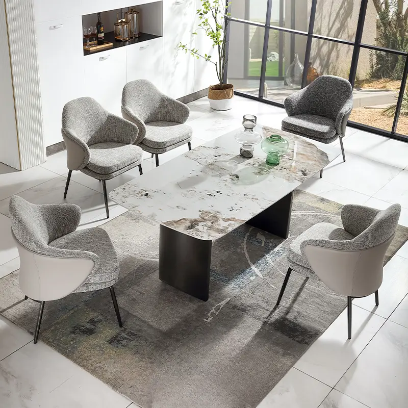 Italian Luxury Restaurant Dining Chair Armrest Modern Design Relaxing Wedding Chairs Living Room Sillas Para Comedor Furniture