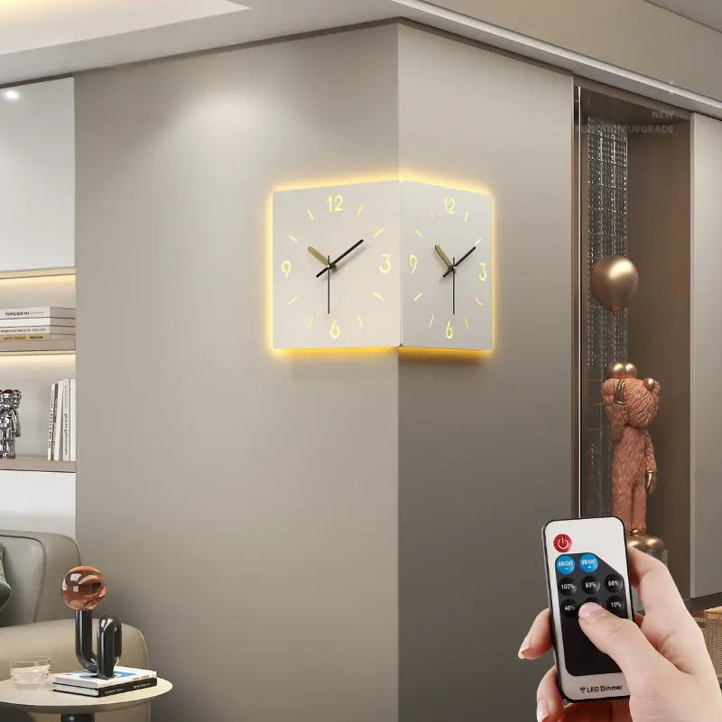 Living Room Illuminated Wall Clock Design Aesthetics Luxury Modern Wall Clocks Home Bedroom Horloge Murale House Decorations