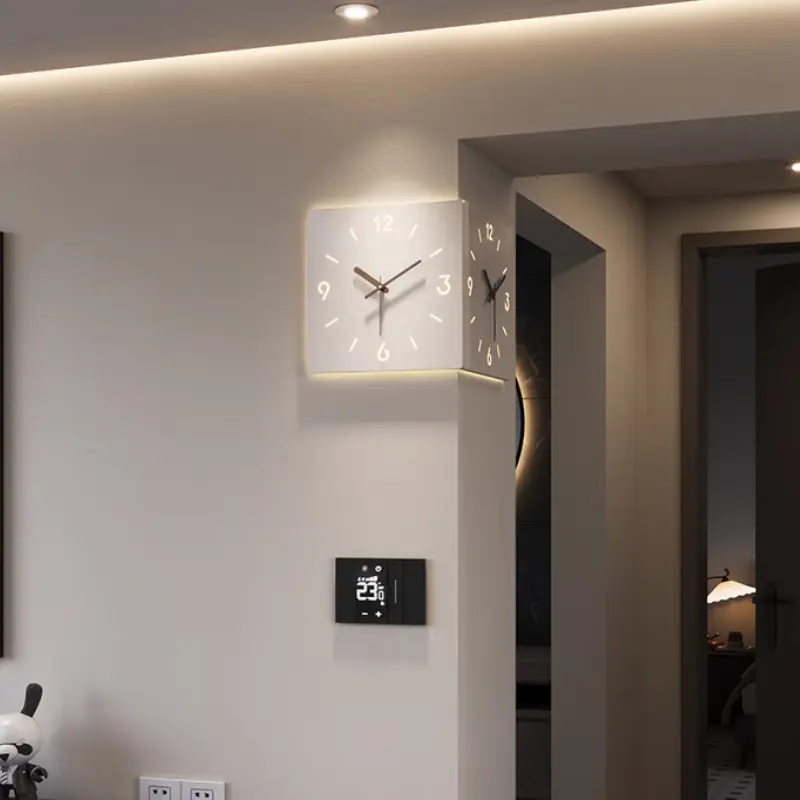 Living Room Illuminated Wall Clock Design Aesthetics Luxury Modern Wall Clocks Home Bedroom Horloge Murale House Decorations