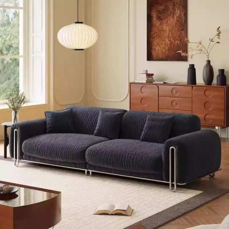 Love Seats Modern Sofas Nordic Minimalist Aesthetic Floor Lazy Sofa House 3 Seater Divani Per Soggiorno Furniture Living Room
