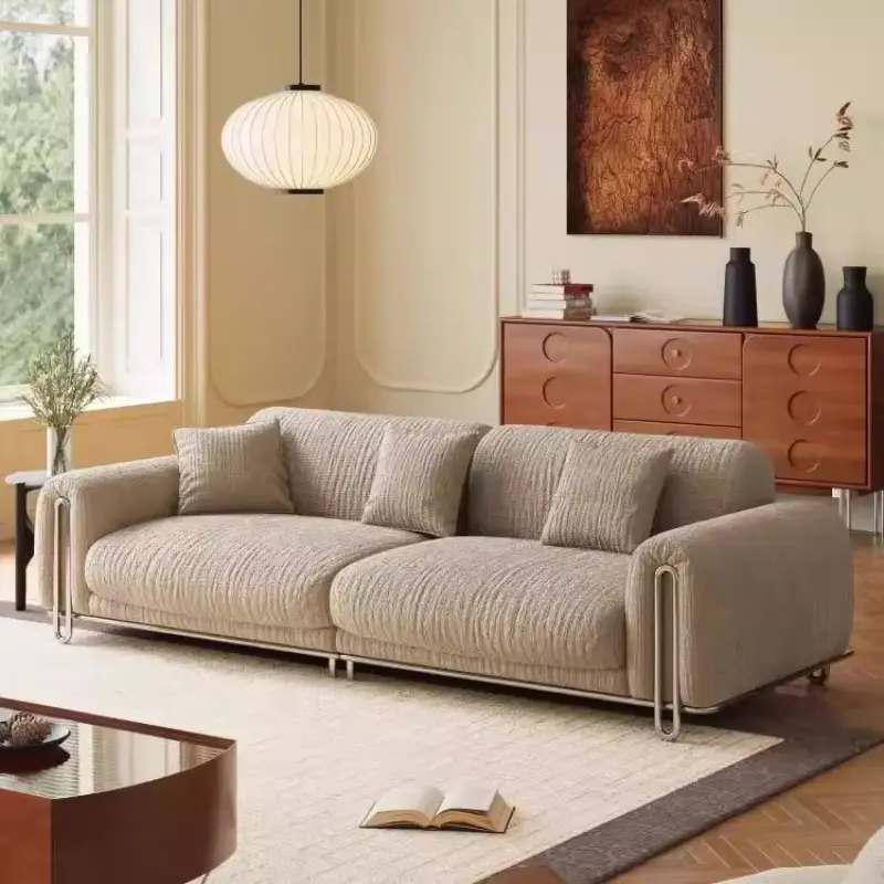 Love Seats Modern Sofas Nordic Minimalist Aesthetic Floor Lazy Sofa House 3 Seater Divani Per Soggiorno Furniture Living Room