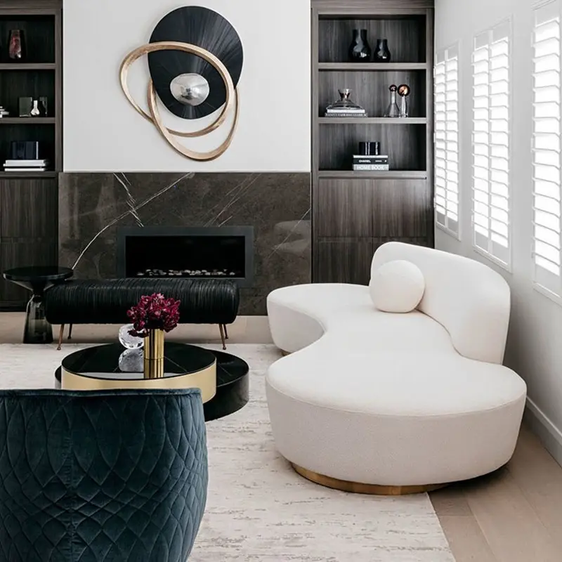 Nordic Modern Living Room Sofas Unique Soft Designer Velvet Sofa Floor Lounge Divani Da Soggiorno Home Furniture
