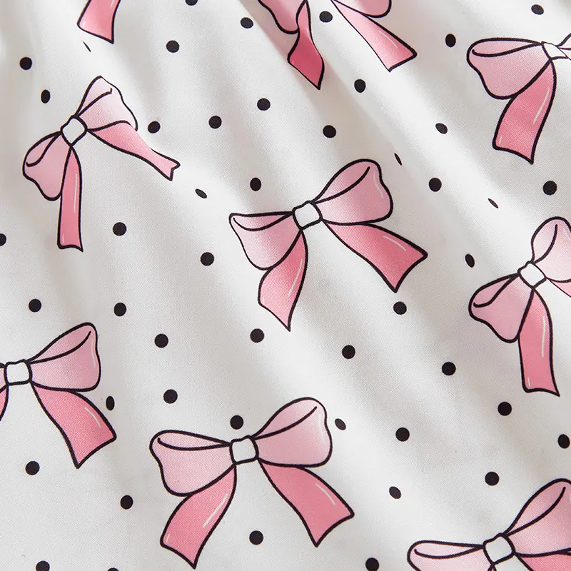 ma&baby 1-5Y Baby Girl Clothes Sets  Toddler Kid Summer  Outfits Short Sleeve Bow/Strawberry Print Tops Shorts Sets