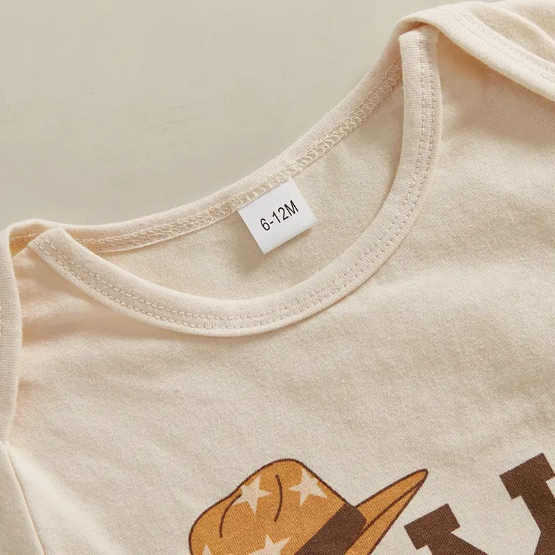 MA&BABY 6-18m Newborn Infant Baby Boys 1st Birthday Outfits Letter Print Short Sleeve Rompers Pants Hat 3Pcs Clothes Set
