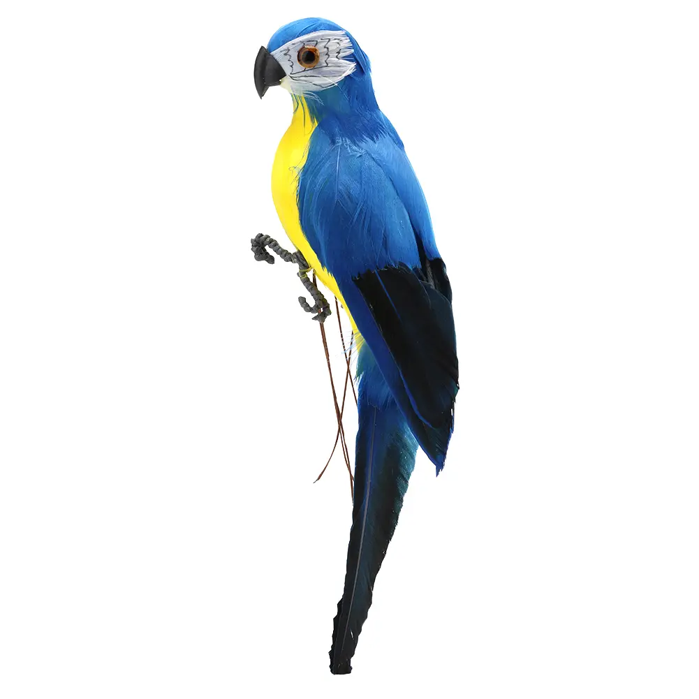 Artificial Simulation Foam Bird Creative Foam Feather Artificial Parrot Lawn Figurine Ornament Fake Animal Bird Home Ornament