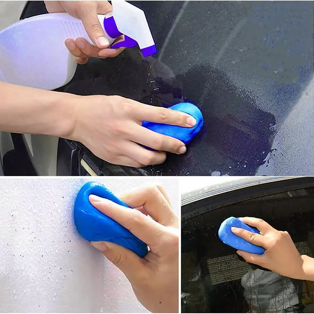 5Pcs Car Clay Bar Blue Vehicle Detailing Magic Cleaning Mud Car Cleaning Clay Bar Auto Detailing Cleaner Tool