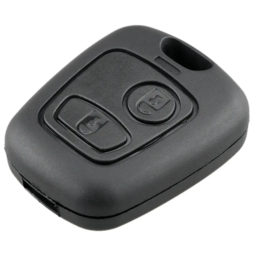 Practical Button Pad Replaceable ABS Button Key Shell Case Anti-collision Car Key Button Pad Wear-resistant for Peugeot 206