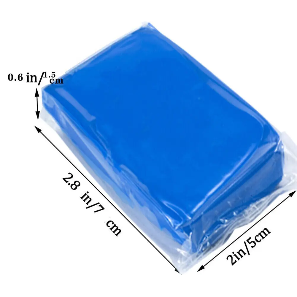 5Pcs Car Clay Bar Blue Vehicle Detailing Magic Cleaning Mud Car Cleaning Clay Bar Auto Detailing Cleaner Tool