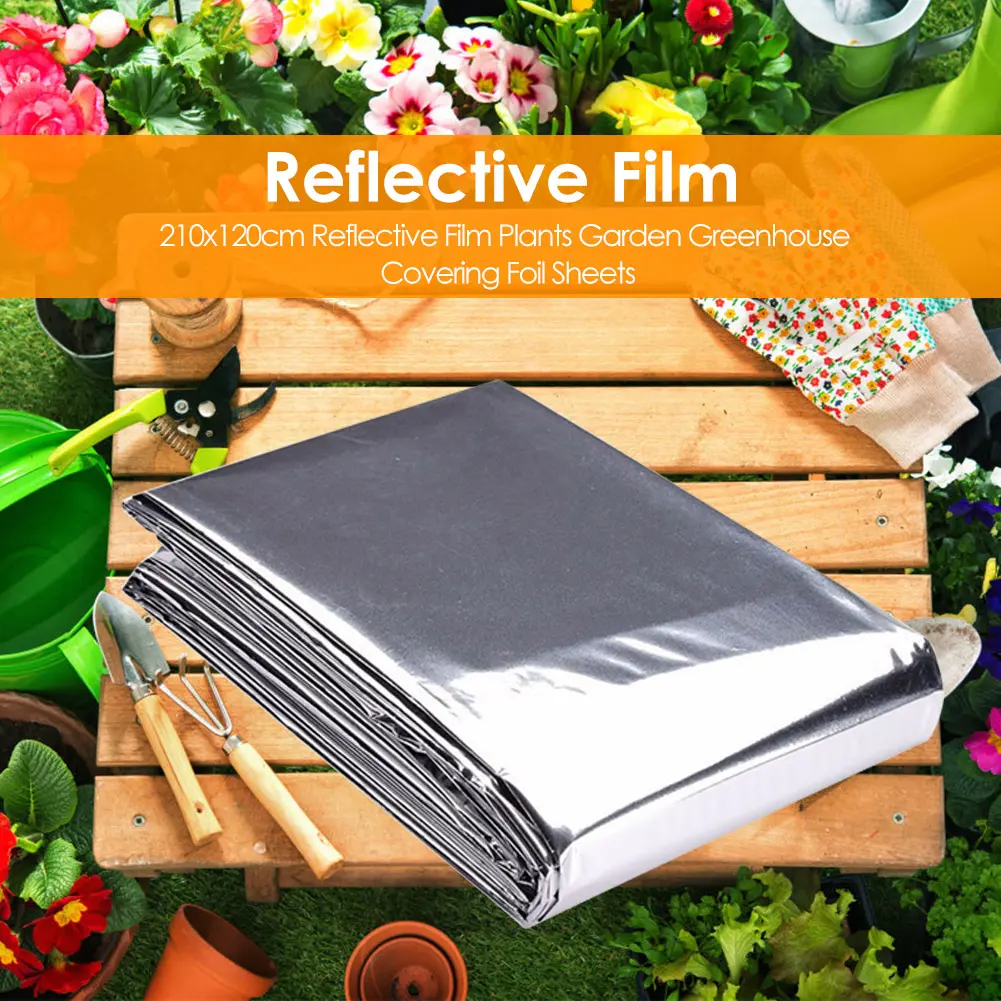 210x120cm Hydroponic Highly Reflective Film Plants Garden Film Covering Sheet
