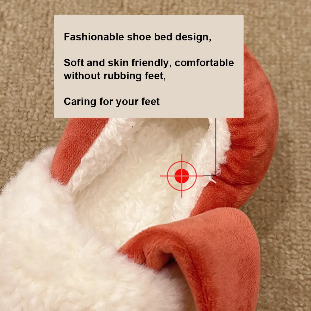 Women's Men's Christmas Slippers Memory Foam Warm House Slippers Cozy Fuzzy Bedroom Slippers for Outdoor Indoor