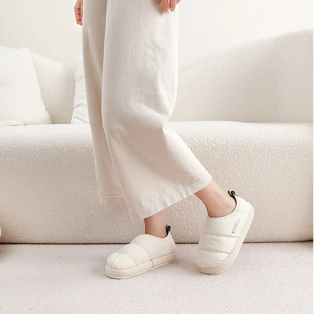 Women's Slippers Closed-back House Shoes Memory Foam Quilted Slippers Home Slippers for Indoor Outdoor
