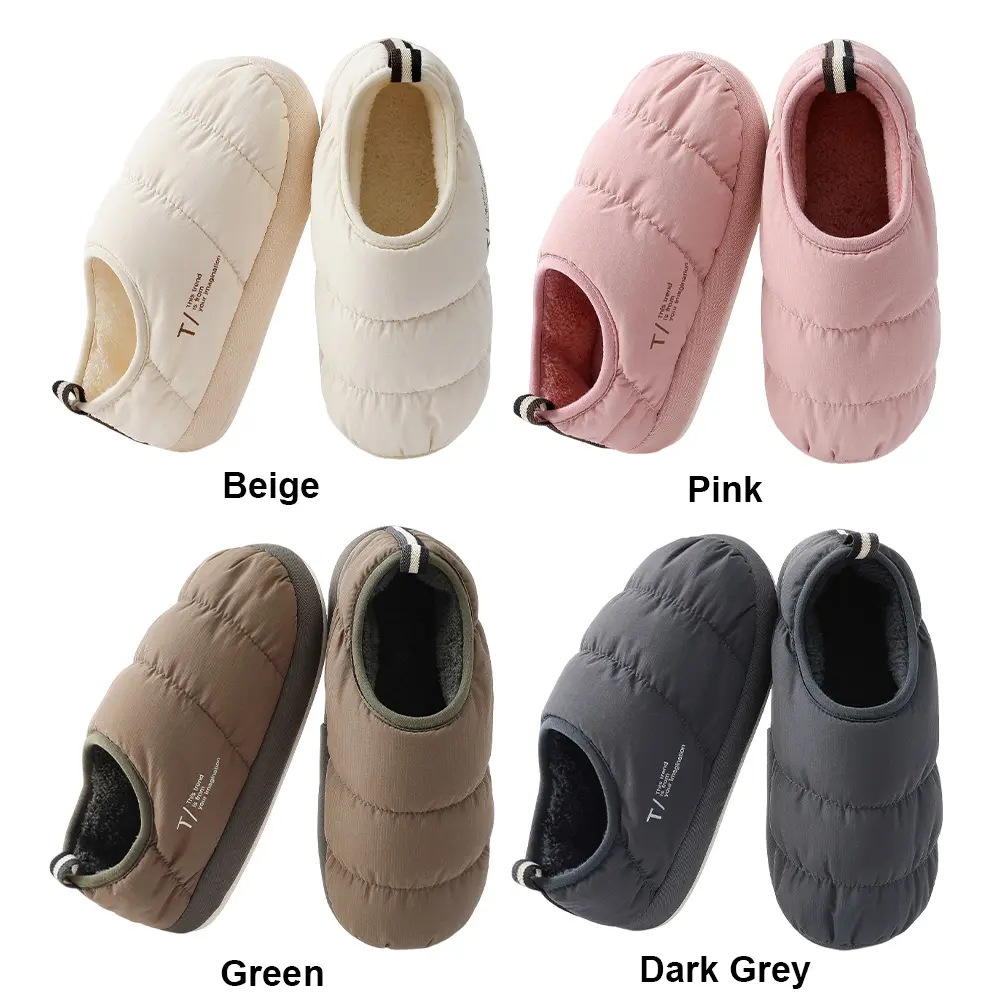 Women's Slippers Closed-back House Shoes Memory Foam Quilted Slippers Home Slippers for Indoor Outdoor