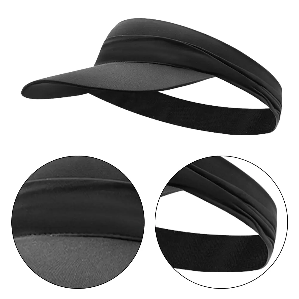 Sun Visor Hat Breathable Empty Top Hat Anti-UV Sun Protection Cap Quickly Dry Cool Sun Cap for Tennis Running