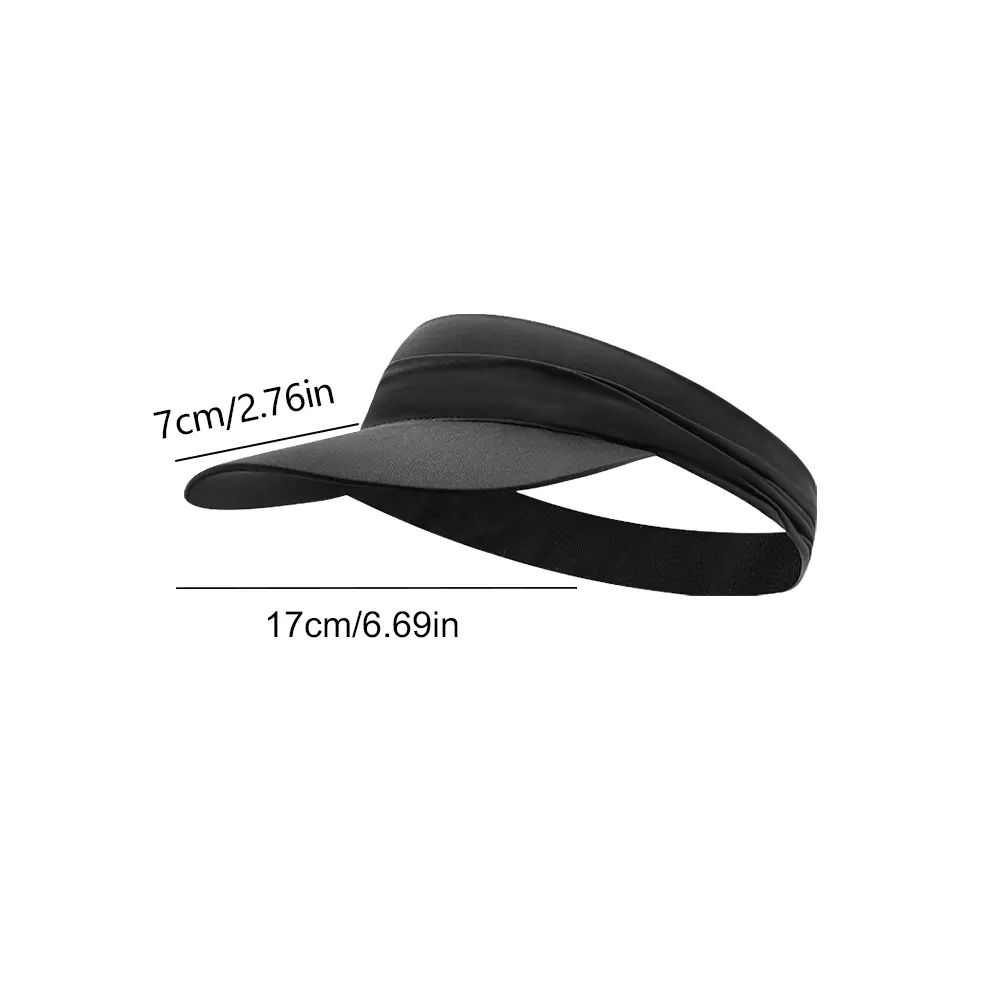 Sun Visor Hat Breathable Empty Top Hat Anti-UV Sun Protection Cap Quickly Dry Cool Sun Cap for Tennis Running