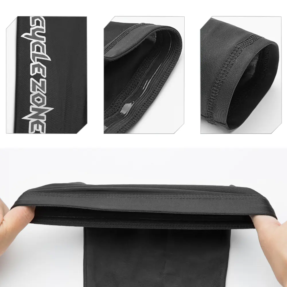1Pair Sports Leg Sleeves Bicycle Cycling Running UV Protection Leg Warmers Elastic Leg Sleeves Compression Pad Protector for Spo