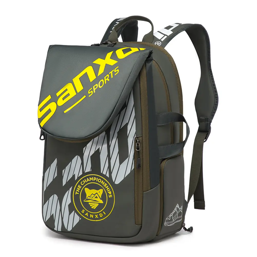 Badminton Racket Backpack Anti-Scratch Waterproof Beach Tennis Bag Multifunction Sports Backpack Expandable Sports Training Bag