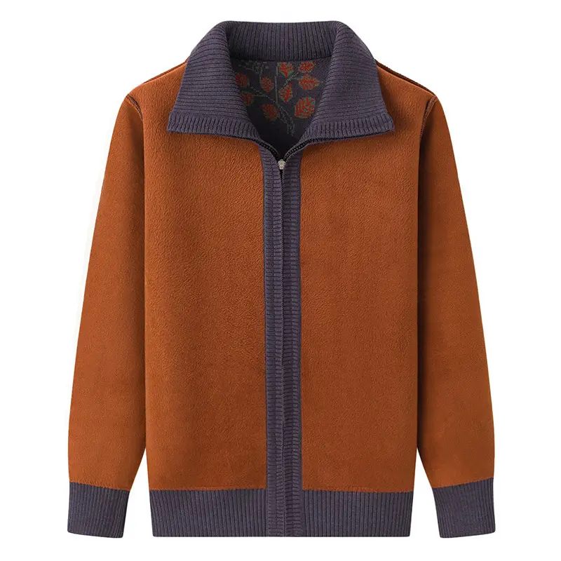 New 2024 Middle-aged And elderly Long-sleeved Autumn Winter Women Sweater knitted Cardigan Jacket Female Casual Knitwear Tops