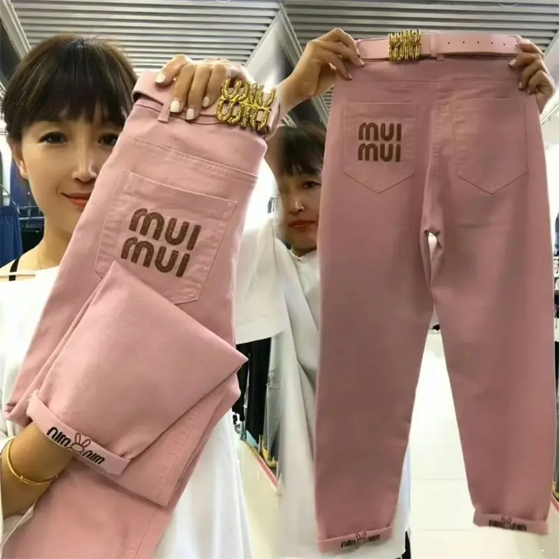 Fashion New 2025 Korean Spring autumn pants women's high waist  loose casual All-Match Harun pants Female Trousers Ladies
