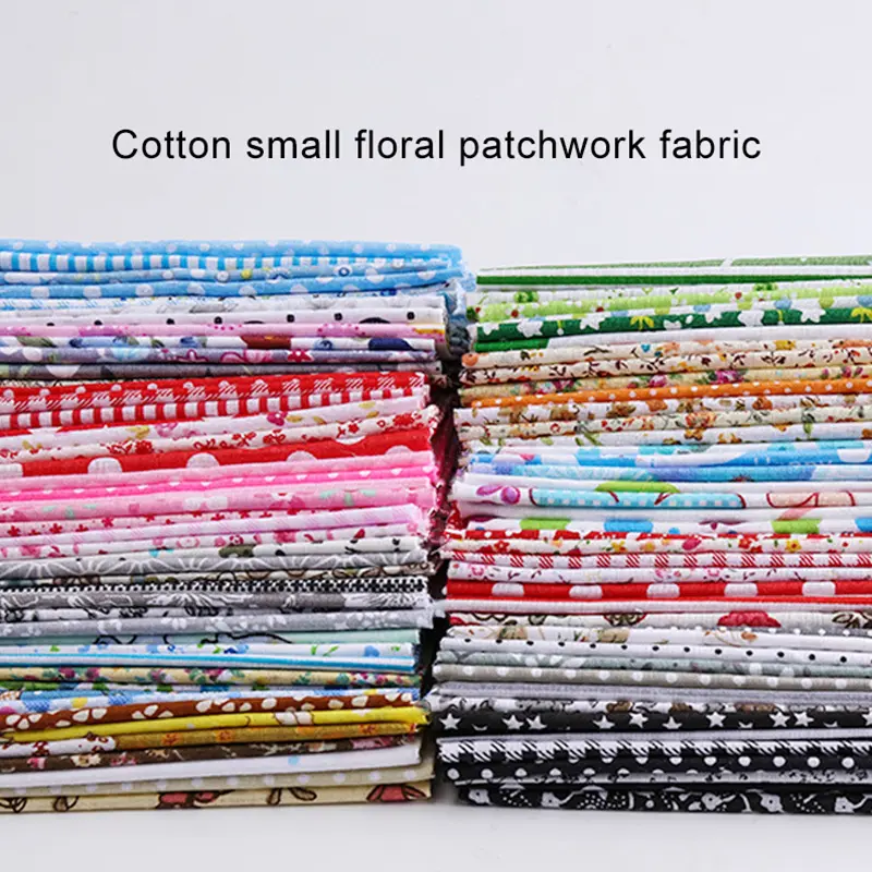 7pcs/set 25x24cm Cotton Flower Fabric Printed Cloth Sewing Quilting Fabrics For Patchwork Needlework DIY Handmade Accessories