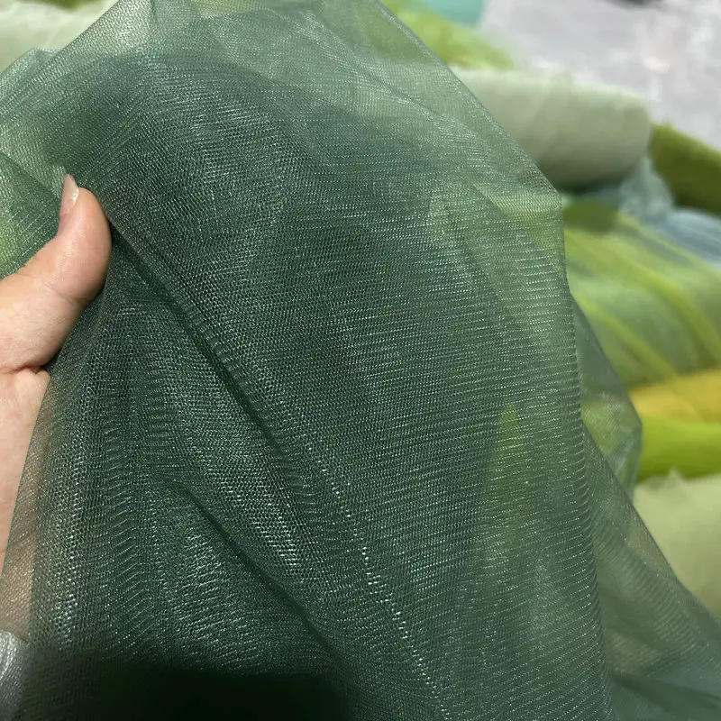 Green Mesh Fabric Wedding Arch Sheer Drapes For Baby Shower Birthday Party Backdrop Curtains Christmas Decoration Home Supplies