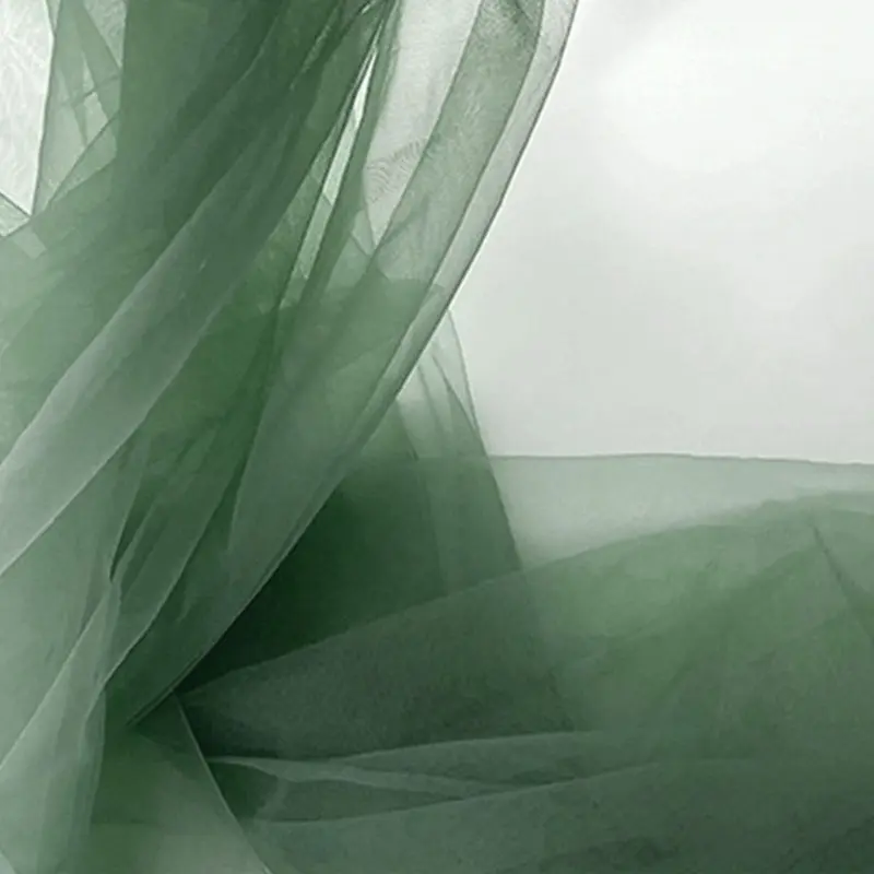 Green Mesh Fabric Wedding Arch Sheer Drapes For Baby Shower Birthday Party Backdrop Curtains Christmas Decoration Home Supplies