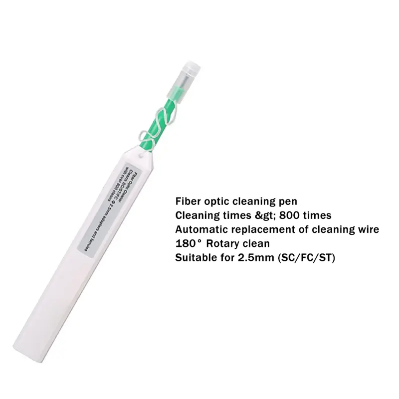 New 10 PCS Fiber Optic Cleaning Kit Optical Fiber Cleaner Tool with Fiber Cleaning Cassette for ST LC Connectors