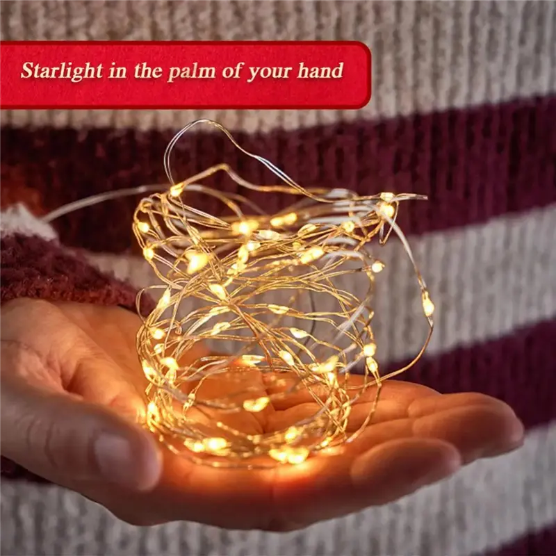 HGHO DIY Christmas Sound Sensor With LED String Decorative Lights Christmas Music Speaker For Party Xmas Tree Deco